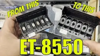 #1 Trick ET-8550 DTF Conversion - Upgrade Printhead with Nipples for Improved White Ink Flow