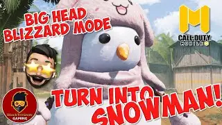 How to Turn into Snowman in Big Head Blizzard Mode | Call of Duty Mobile