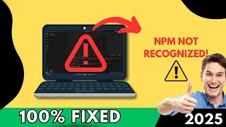 NPM not Recognized in VS Code - NPM Error Visual Studio Code