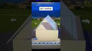 using the ALT key to help roof more exactly in the Sims 4