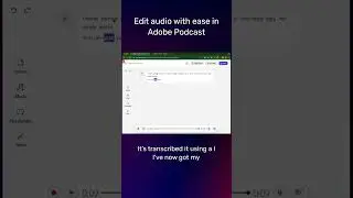 Edit audio with ease in Adobe Podcast #AI #adobepodcast