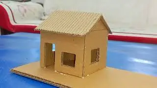 How To Make electronic cardboard House / Gatte Ka Ghar