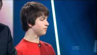 Feliks Zemdegs - Rubiks cube - National IQ test Channel 9 9th Nov 2010