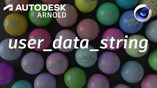 Arnold tutorial - How to use the user_data_string shader in C4DtoA