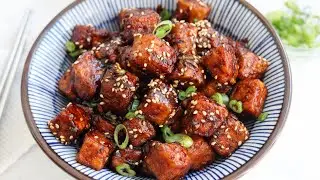 Delicious Crispy Soy Garlic Tofu