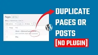 WordPress duplicate page or post, No plugin | #WordPress 88