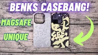 Benks CASEBANG iPhone 14 Pro Cases! // Unique iPhone Case Review // Black + Silver Calligraphy 🖋️