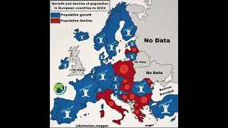 Growth and decline of population in European Countries! 