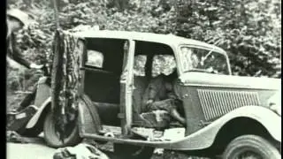 Bonnie and Clyde ambush re-enactment