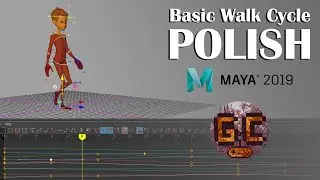 Let’s Animate! - Polishing a basic walk cycle using Maya