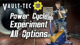 Fallout 4 Vault-Tec DLC - Power Cycle Experiment - All Options & Reactions