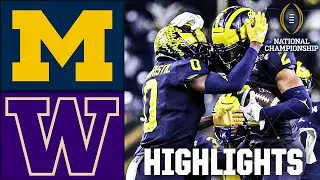 CFP National Championship: Michigan Wolverines vs. Washington Huskies | Full Game Highlights