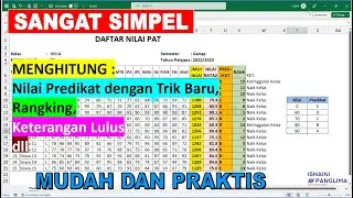 Cara Membuat Ranking dan Merubah Nilai Angka Menjadi Predikat