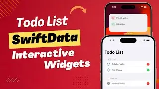 SwiftUI Minimal Todo List With SwiftData & Interactive Widgets | iOS 17 | Xcode 15