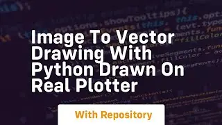 Image to vector drawing with python drawn on real plotter