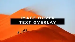 Awesome Image hover with Text overlay | How To Create Image Hover Overlay Effects