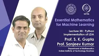Lecture 20 : Python Implementation of LDA