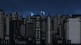 City Scrolling Animated Background Loop Animation