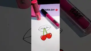 lips painting 💄✨️/drawing with lipstick / #satisfying #art #fun #viral #shorts