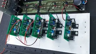 Putting the Amp Boards Together and testing / measuring them