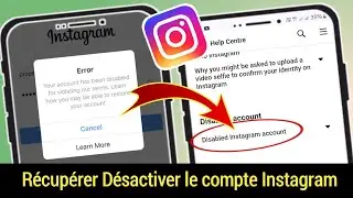 Comment récupérer un compte Instagram désactivé | Nouvelle méthode 2024