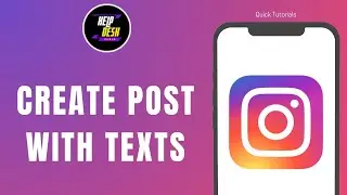 How to Create Instagram Post with Texts