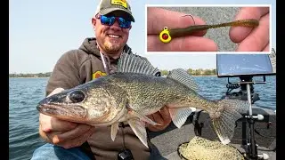 Crushing Walleye on the NEW Eye Candy Jiggin Leech