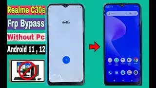 REALME C30s FRP Bypass WithOut Pc | REALME C30s Google Account Unlock New Method #realmec30s