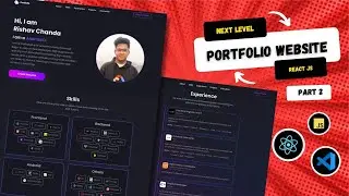 Part 2: Next Level ReactJs Portfolio Website (NEW 2023) ✅ | ReactJs Beginner Project