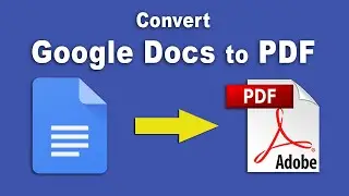 How to convert google doc to pdf using Google Docs