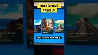 Image Carousel | Swiperjs 