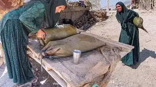 Bringing water - Feeding Goats and Donkey - Daily village life