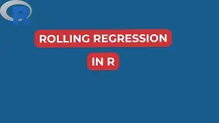 How to Perform Rolling Regression in R