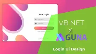 VB.NET - Animation Login Ui Design - Guna UI Framework | C#, VB.NET