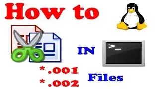 HOW to Split and Join 001 files using Terminal