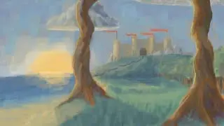 Castle Seascape Timelapse Painting - Krita