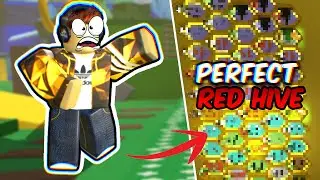 INSANELY OP RED HIVE GUIDE *Best Endgame Hive* Bee Swarm Simulator