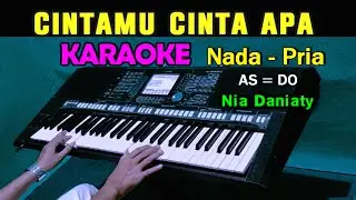 CINTAMU CINTA APA - Nia Daniaty | KARAOKE Nada Pria