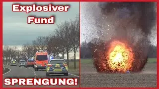 ❌️EXPLOSION‼️GRANATE auf Baustelle einer Grundschule in Leipzig gefunden🆘️Kontrollierte Sprengung❌️