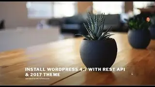 How to install Wordpress 4.7 on Windows with 2017 theme (XAMPP)