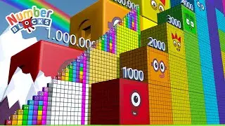 Looking for Numberblocks Puzzle Step Squad 40 to 40,000 to 10,000,000 MILLION BIGGEST Learn to Count