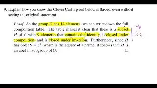 A Clever Carl Proof that Violates Lagrange's Theorem