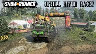 Uphill Racing In A River? Extreme Climb NEW Snowrunner Phase 7 Burning Mill Tennessee USA Gameplay