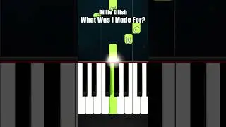 Billie Eilish - What Was I Made For? - BEGINNER Piano Tutorial