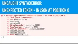 SyntaxError : Unexpected token in JSON at position 0 | Fix Unexpected token in JSON error