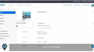 MyGuide: How to change profile picture in Zoom web
