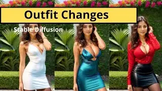 Outfit CHANGES with Stable Diffusion and ControlNet (OpenPose)