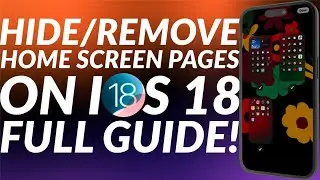 How to Hide/Remove Home Screen Pages iOS 18 | Hide Home Screen iOS 18 | Hide Home Screen Page iPhone