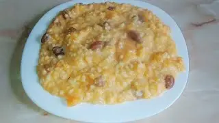 Каша из тыквы с пшеном и изюмом/Тыквенная каша с изюмом/Кабакова каша