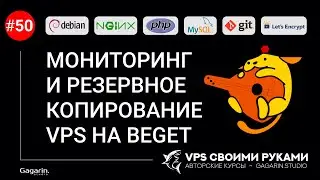 Мониторинг и резервное копирование VPS у хостинг-провайдера Beget